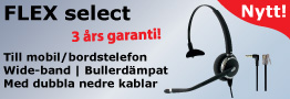 FLEX select - professionellt headset för mobil och bordstelefon